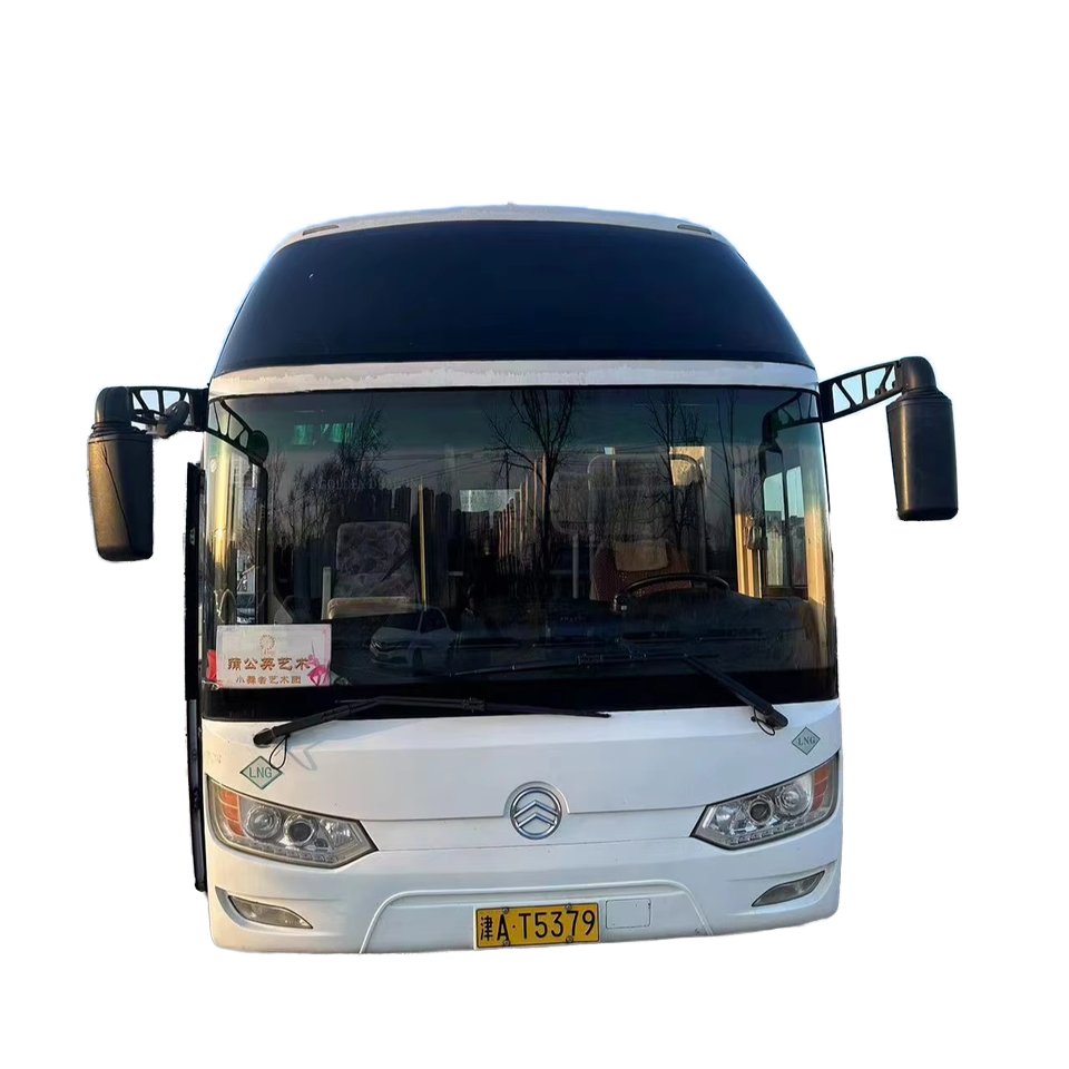 Xiamen Jinlong 2014 11M 47-Seat Coach Bus Yuchai Engine LNG Gas Manual Transmission Euro 4 Emission Standard Used Sold China